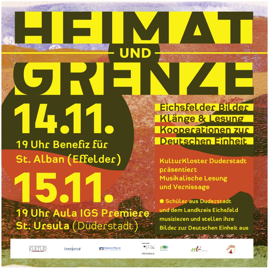 Teaser: Plakat Heimat und Grenze